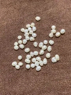 淡水バロックパール 約4〜6mm 50粒 ハンドメイド素材