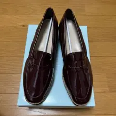 レディースシューズ 未使用品☆ワインレッドローファー