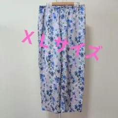 ユニクロ　サテンドレープストレートパンツ　レディース　パープル　ＸＬサイズ