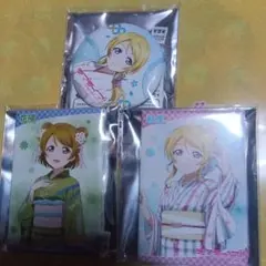 ラブライブ 缶バッジ μ's 絢瀬絵里 小泉花陽 和紙 スクエア