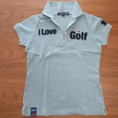 PEARLY GATES I Love Golf ポロシャツ グレー サイズ1