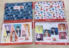 コカコーラ　ダンダダン　オリジナルフラットポーチ　全4種コンプリート