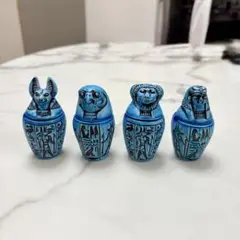 【レア】ラムセス大王展　カノプスの壺　幸せの緑　カノポス壺 レア】ラムセス大王展 カノプスの壺 幸せの緑 カノポス壺 - メルカリ
