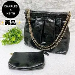 ⭐️美品⭐️ CHARLES & KEITH ショルダーバッグ　ポーチ付