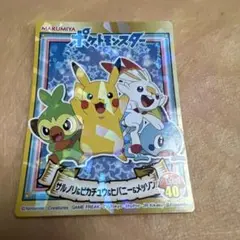 MARUMIYA ポケモンキラシール サルノリ＆ピカチュウ＆ヒバニー＆メッソン