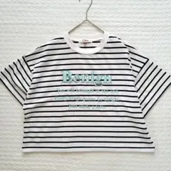 【訳あり】【Pinklatte】ピンクラテ　ボーダー半袖Tシャツ　M　150
