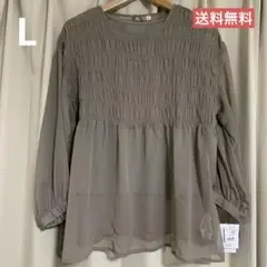 【新品】【Lサイズ】定価3289円　トップス　ブラウス　レディース