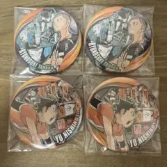 ハイキュー 西谷夕 田中龍之介 缶バッジ 4点セット