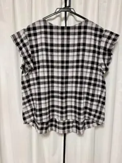 【URBAN RESEARCH DOORS】チェック柄 半袖トップス