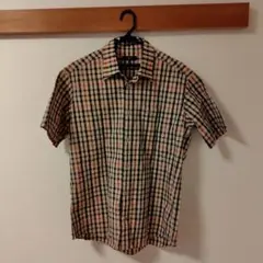 ダックスゴルフ　DAKS GOLF 半袖シャツ Lサイズ チェック柄