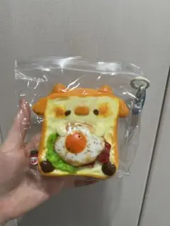 【数量限定】モーモーたまごベーコントーストスクイーズ 新品 手作りスクイーズ