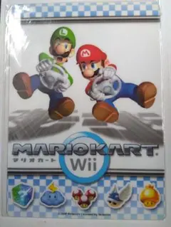 【新品未開封】マリオカートwii　下敷き【MITSUBISHI PENCIL】