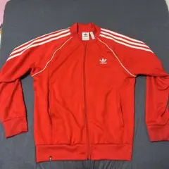 adidas トラックジャケット レッド