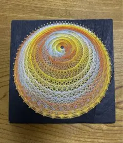 ⭐️糸掛けアート⭐️ 糸掛け曼荼羅 ⭐️ ストリングアート⭐️ 20×20cm⭐️㉒