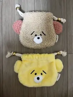 ガチャ　くずみちゃんのミニポーチ2の2種セットです。
