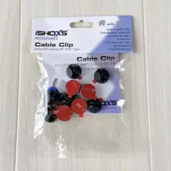 iSHOXS Self-Adhesive ケーブルクリップ 黒 10個
