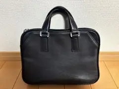 アニアリ　レザー製黒バッグ　ハンドバック　メンズ　送料込