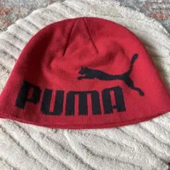 PUMA 赤 ニット帽 OSFA