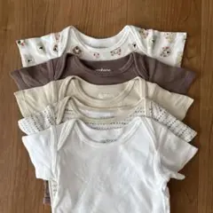 agabang ベビー　ボディースーツ　半袖　肌着　9-12M 5枚セット