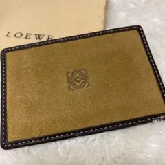 LOEWE ロエベ アナグラム スエード カードケース