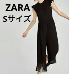 美品 ZARA WOMAN オールインワン フリンジ パンツ Sサイズ