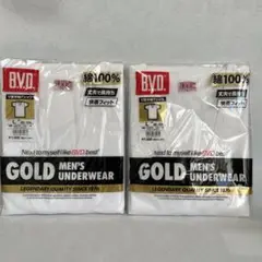 メンズ　Tシャツ　BVD　Ｖ首半袖　2枚組