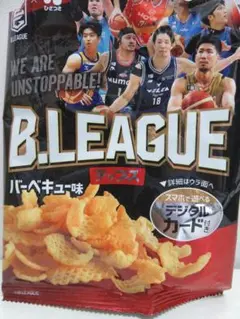 B.LEAGUEチップス中身なし空袋 ・BリーグCARDシリアル付