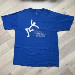 海外輸入　Medtronic グラフィック　Tシャツ XL 青