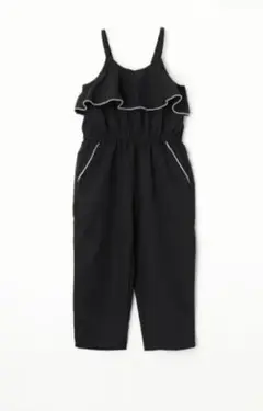 Coca キッズ　フリルサロペット　黒　140サイズ