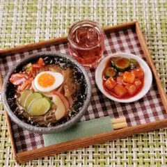 ミニチュアフード 韓国冷麺セット