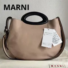 ✨️激レア 極美品✨ MARNI ショルダーバッグ 2way ピンクベージュ