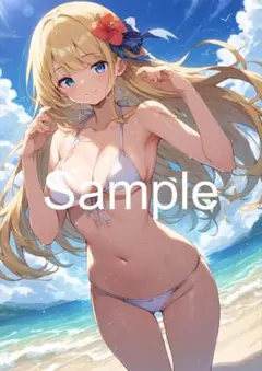A4サイズアートポスター 1点もの 美女ポスター最高品質 E-G-３２
