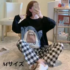【新品】ジョーズ サメ パジャマ ルームウェア レディース 上下セット Mサイズ
