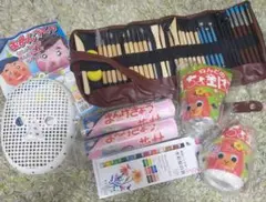 工作セット！粘土彫刻ツール、万華鏡、貯金箱、お面、絵の具のおまけ付き