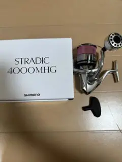 シマノ 19 ストラディック4000MHG ライン、ハンドルノブ付き