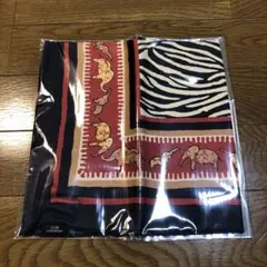 ジムトンプソン　タイシルク　象モチーフ　スカーフ　46cm