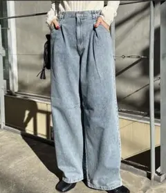 CIAOPANIC オーバーダイカーブデニムパンツ