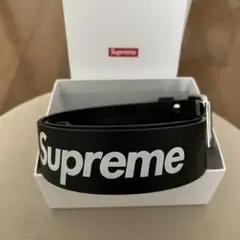 Supreme REPEAT LEATHER BELT ブラック S 箱付 Supreme Repeat 