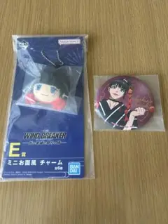 WIND BREAKER 一番くじ　椿野佑　ミニお面風チャーム　缶バッジ
