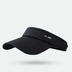 【ブラック】UVカット サンバイザー メンズ