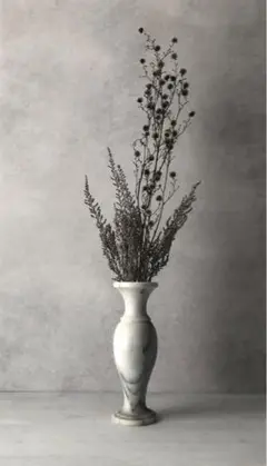 【フラワーベース】白大理石 一輪挿し 花瓶