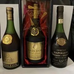 11月中お値下げ‼️ブランデーナポレオン3本ルイドール・ルドーヴィル・ドビュシー