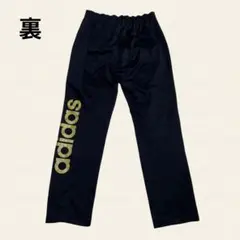 adidas アディダス ゴールドロゴ ジャージ トラックパンツ ブラック