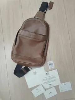 COACH レザー　 ボディバック ショルダーバッグ F54770　ブラウン