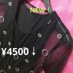 ☘️98点実質M-L【期間限定♥】オットーノースリーブ　ワンピース黒¥4500↓