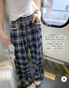 SHEIN チェックズボン