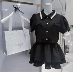evelyn ♡ リボンツイードセットアップ