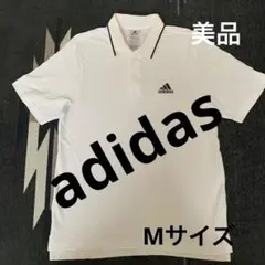 adidas ホワイト ポロシャツ Mサイズ美品