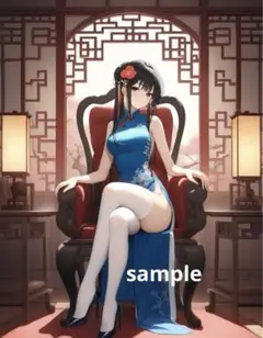 AIイラスト　美女 L版サイズ 1点物 C14