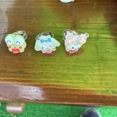 キャラクターリングセット(カエル・ウサギ・猫)